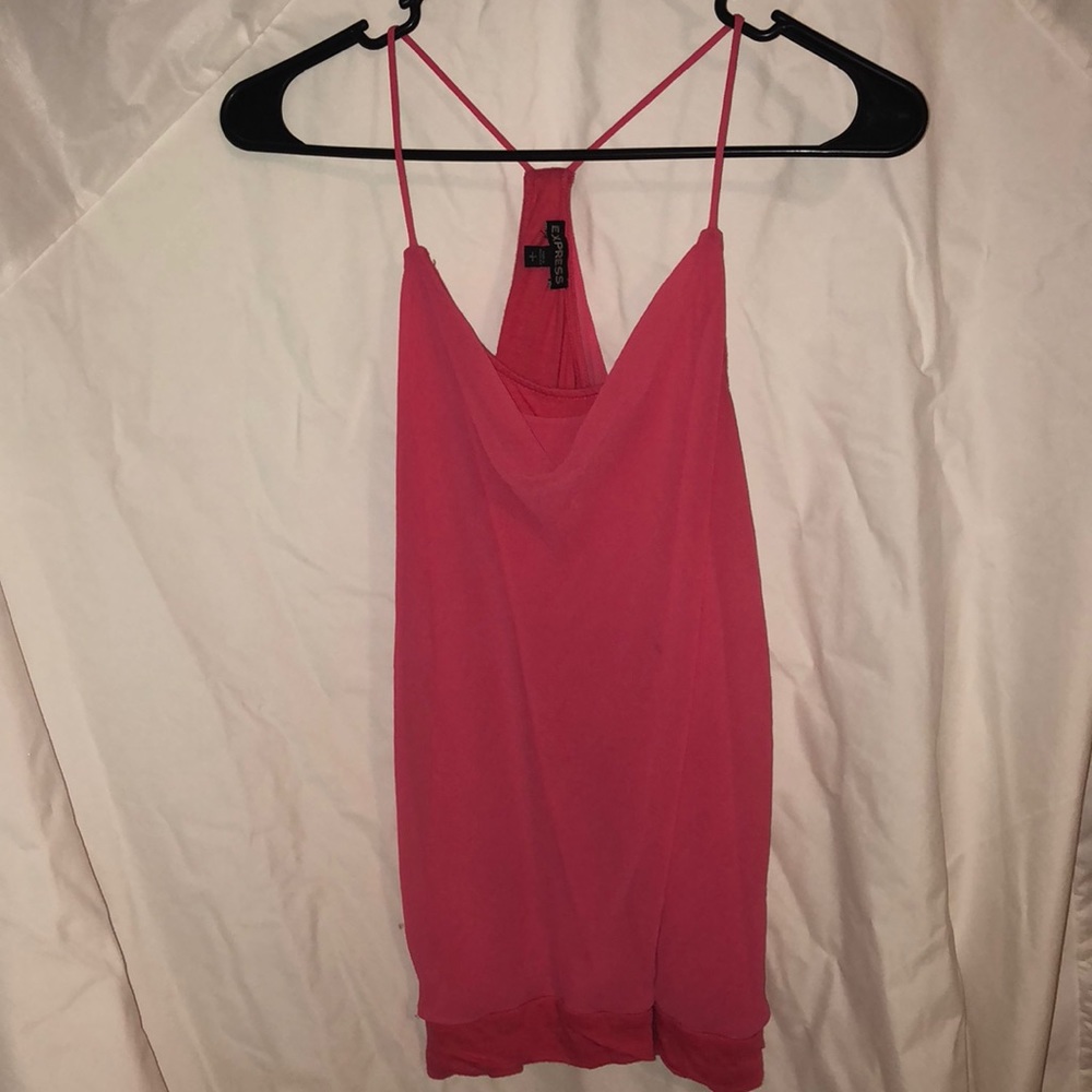 Size S Express Razorback tank | color: coral/pink